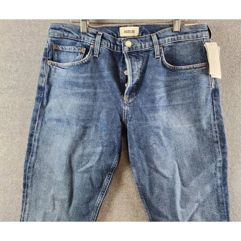 AGOLDE Cocktail Slim Ankle Jeans Women's 30 Outline 5 Pockets Button Closure